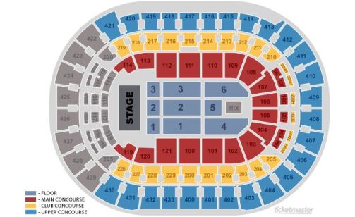 Verizon Center Seating Chart End Stage